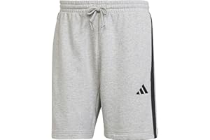 adidas Essential - Pantalón Corto de Rizo Francés de Tres Rayas - Pantalones Cortos Hombre