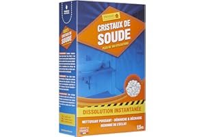 GERLON Cristaux de soude 1.5 kg Henson - Dissolution Instantanée, Blanc