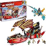 LEGO NINJAGO Il Vascello del Destino - Corsa Contro il Tempo, Set con Nave Giocattolo Volante, 2 Figure di Drago e 6 Minifigu