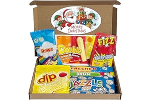 RAD RETRO SWEETS Christmas Sweets, Retro Sweets Gift Box – Christmas Selection Box & Stocking Filler for Men, Women, Children, Boys and Girls