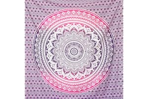 MOMOMUS Pareo Mare Grande Antisabbia - Matrimoniale/XXL/Gigante - da Spiaggia, a Prova di Sabbia e con Motivo Mandala - Ideale come Sottile Telo Picnic - Lila, 210x230cm