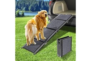 Umtiti Dog Ramp for Car, Longest 180cm & Widest 50cm Portable Pet Ramp with Non-Slip Rug Surface, Climbing Ladder for Medium & Large Dogs, Outdoor Dog Ramps for SUV,Trucks,High Bed,180GY50,UK