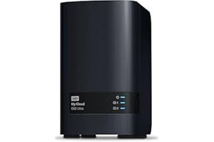 WESTERN DIGITAL WD 12 To My Cloud EX2 Ultra NAS 2 baies - Stockage en réseau RAID, synchronisation de fichiers, streaming, serveur média, avec disques WD Red