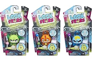 Hasbro Figurine Lock Stars - Pack DE 3 Cadenas à Collectionner, E4607, Varié - modèle aléatoire