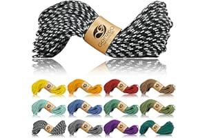 ‎GANZOO Ganzoo Paracord 350 Seil, Nylon Polyester, 2,5mm, Typ 1, 30m Outdoor Schnur, Allzweckseil, Takelung für Armband, Hundehalsband, Hundeleine Knüpfen, Camping Survival
