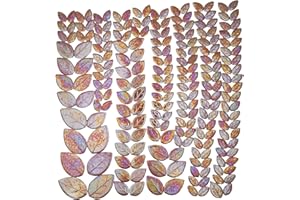 Yuvori Carreaux de mosaïque en céramique irisée, tailles mixtes, 0,5 kg, belles couleurs, parfaits pour les loisirs créatifs, la décoration intérieure et extérieure, l'art de jardin et les projets de