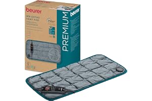 Beurer HK 145 Cosy Weight Värmedyna, Mjuk Värmedyna med 1500g Vikt för Mer Avslappning och Lugning