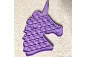 TOYSREX Push pop Bubble Sensory Fidget Toy, Autism Special Needs Stress Reliever Anxiety Relief Toys, Extrusion Bubble Fidget Sensory Toy (Unicorn PUSH BUBBLE POP sensory fidget toy)