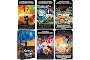 QCFQCF Life Situations Oracle Cards Age 8+, Love and Spiritual Growth Oracle Cards for Beginners, Relationships Oracle Deck, Healing Oracle Deck for Spiritual Development