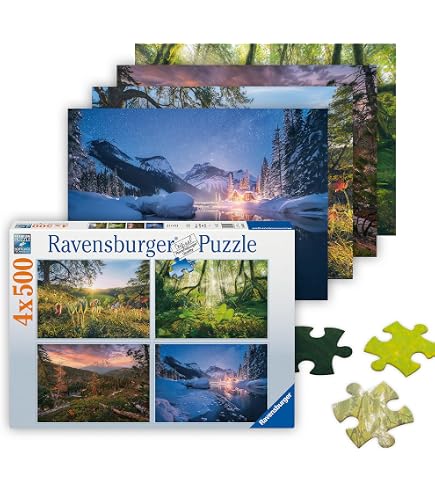 Ravensburger Puzzle „Succulent Love“ 500 Teile – Entspannendes Sukkulenten-Motiv, FSC-zertifiziert