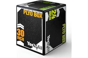 Yes4All 3 in 1 Soft Plyo Box con Anima in Legno, Scatola pliometrica in Schiuma per Esercizi, MMA, Allenamento pliometrico, Disponibile in 4 Misure