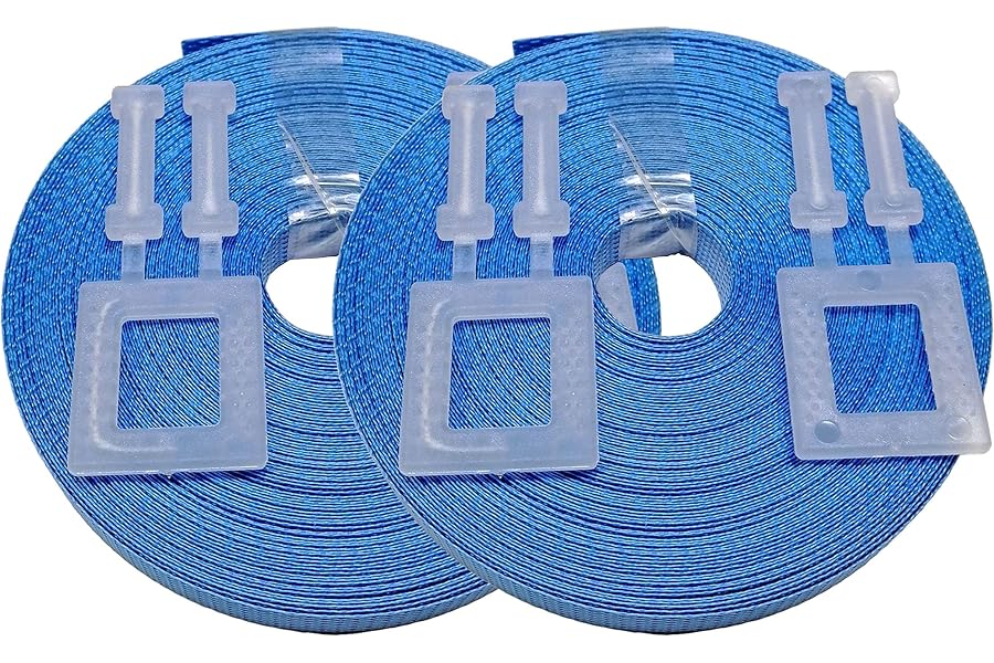 Pallet strapping kit Blue 15m x 12mm with 2 plastic buckles, 2 pack
