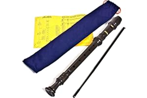 AULOS 303BD Descant School Recorder. Brown. Made in Japan. Easy to Play. Lightweight ABS Construction, With Thumb Rest, Cleaning Rod and Fingering Chart. The ideal school recorder.