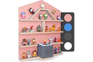 ‎LITTLE MOONSHINE Little Moonshine Regal DAS ORIGINAL - Das Regal für Toniebox und bis zu 52 Tonies - Magnetisches Wandregal - 4 passend zur Toniebox (Pink)