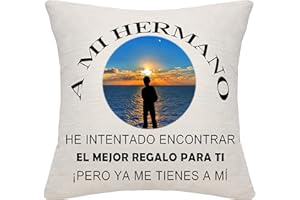 Bommex Regalo de Hermano Intenté Encontrar Funda de Cojín Divertida para Hermano Regalo de Cumpleaños Regalo de Graduación (Hermano)