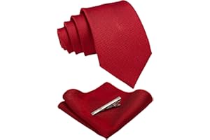 JEMYGINS Cravatta Uomo Vintage Cotone Scacchi Cravatta Multicolore con Fazzoletto e Fermacravatta