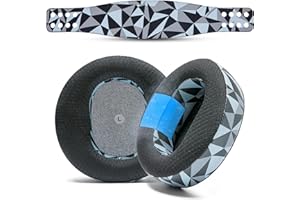 WC Mod Kit Maxwell - Nauszniki z chłodzącym żelem + silikonowy pałąk do słuchawek Audeze Maxwell do konsoli Xbox i PS5 firmy Wicked Cushions | Większy komfort, chłodzenie i trwałość | Geo Grey