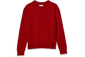 Amazon Essentials Bambini e Ragazzi Maglione Girocollo in Cotone Stile Uniforme
