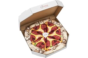 Rainbow Socks - Kobieta Mężczyzna Skarpetki Prezent Pizza Pepperoni - 4 Pary