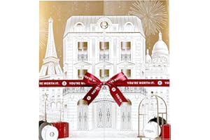 L'OREAL PARIS L'Oréal Paris, Calendario dell'Avvento 24 Giorni 2025, 24 Prodotti Iconici per il Make-Up, la Cura del Viso e dei Capelli, Struttura con 24 Porticine, Per un Natale Unico e Pieno di Sorprese