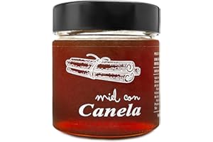 28 LUNAS Miel con Canela - 100% Natural Pura de Abeja, Cruda, 300gr - Origen: El Bierzo, España