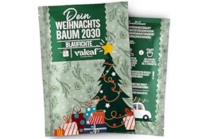 valeaf Christmas Tree 2030 I Blue Spruce Plant Seeds for Christmas Tree Planting I Christmas Tree Seeds Ideal as a Gift and Secret Santa Gift I Plant Christmas Tree Yourself with Christmas Tree Seeds