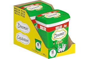DREAMIES Cat Treats with Catnip Flavour 350g MegaTub Pack of 2