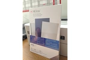 ‎GBC GBC CR121870 Einbanddeckel HiGloss Combo, Karton mit Folie, 250 g/qm, 50 Stück, transparent/weiß