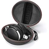 Hard Case voor Sennheiser HD 4.40 BT/HD 4.50 BTNC Bluetooth draadloze koptelefoon, reistas - zwart, Zwart (zwarte voering).