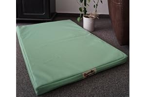 HUNDEBETTENMANUFAKTUR Matelas orthopédique pour chien - Hypoallergénique - Similicuir - Fibre de coco - Plusieurs tailles et couleurs