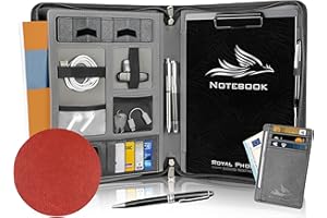 Royal Phoenix® Business Schreibmappe A4 'Eagle' - Hochwertige Dokumentenmappe mit Tablet Halterung - inkl. Kreditkartenetui + EXTRAS - Business Organizer aus hochwertigem Kunstleder Rubinrot