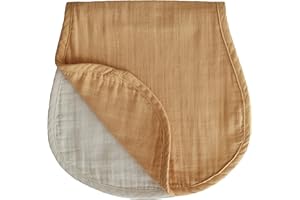 Mushie Débarbouillette en Mousseline | Lot de 2 | Langes en Coton Organique | 55x25 Cm | Accessoires pour Bébé, Jeunes Enfants Garçons et Filles | Matériel Durable & de Haute Qualité | Fall Yellow/Fog