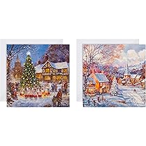 Hallmark – Tarjeta De Navidad De Todos «From All Of Us», Tamaño Mediano
