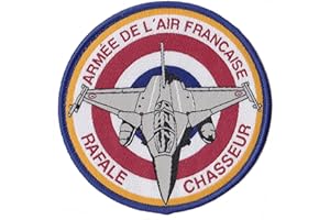 NAGAPATCHES Patche Ecusson Pilote Rafale Armée de l'air France Patch Tissé Thermocollant