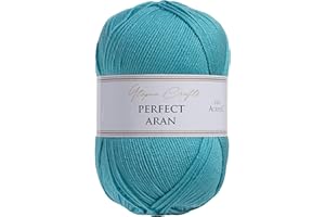 Utopia Crafts Aran Fil à tricoter et à crochet, 400 g (Aqua)