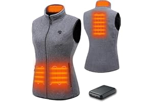 HEWINZE Fleece Heated Gilet for Women/Men - Heat Vest with Battery 5V Heated Vest Hunting