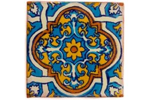 Tumia LAC Azulejos Mexicanos Artesanales de Talavera de 10.5cm