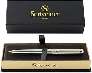 Sheaffer E1934151 300 - Penna a sfera cromata Lacca blu con finitura cromata