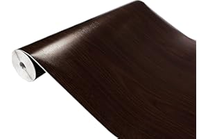 DecoMeister Vinilo Imitacion de Madera de Castaño Wenge Papel Adhesivo Para Muebles Autoadhesivo Lámina Decorativa Para Cocina Pared Puertas Para Forrar En Rollo Aspecto Madera 45 x 100 cm