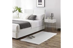 Teppich Wölkchen Tappeto Soffice Di Pelliccia Finta Di Coniglio | Decorazione Da Salotto | Tappeto Di Pelliccia Lavabile Come Tappetino Da Letto | Bianco - 80x150cm