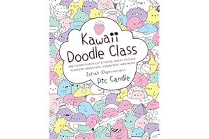 Race Point Publishing Kawaii Doodle Class: Sketching Super-Cute Tacos, Sushi, Clouds, Flowers, Monsters, Cosmetics, and More: 1,202.95mm x 254mm