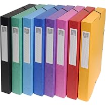 Boîte De Rangement Velocolor A4 Avec Élastique - Carton Rigide Brillant Rose - Idéale Pour Classement Archives Ou Souvenirs