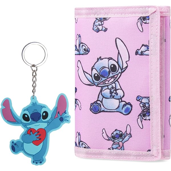 Portefeuille Barbie Pour Filles - 3 Volets Rose Avec Imprimé Cœurs - Porte-monnaie, Porte-cartes Et Porte-clés Inclus - Tissu Polyester Durable