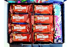 CANDYPLANET Arnotts Tim Tam Australian Biscuits Box | Individually Wrapped | Homesick Aussie Kiwi Food | Christmas Stocking Filler Hamper