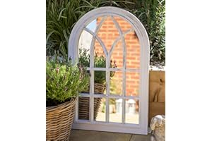 Creekwood Toscana Lightweight Durable Indoor/Outdoor Wall Mirror 50x76cm Brushed Grey 50x76cm