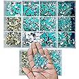 Clickedin Glass Square Mirror for Craft Work, Lippan Art Materials Kit Wall Mount Mirrors, Decorative Small Pieces for DIY Crafts Works with Included Shape Separate Box (Pack of 2000 Mirrors),Clear