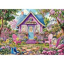 TangComplete Puzzle De 1000 Piezas – Casa En El Bosque, Paisaje Acogedor, Medidas 70x50 Cm, Incluye Póster 1:1, Cartón Reciclado, Regalo Para Adultos Y Niños +14 Años