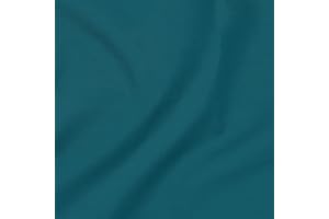 UK FABRICS ONLINE Teal (Pre-Cut) Poly-Cotton Fabric by The Metre Material for Sewing Patchwork Quilting Embroidery Dressmaking 112cm Width (1 Metre)