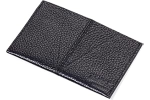 TROIKA SKÓRA - CDC85/BK - etui na wizytówki ze składanym otworem - pasuje na ok. 10 kart - skóra - czarne - oryginał TROIKA