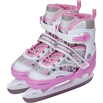 Pattini Da Ghiaccio Regolabili SMJ Snowbella Per Donne E Ragazze – Design Bianco/Menta. Lame In Acciaio Inox, Taglie 31-34, 35-38, 39-42. - 3